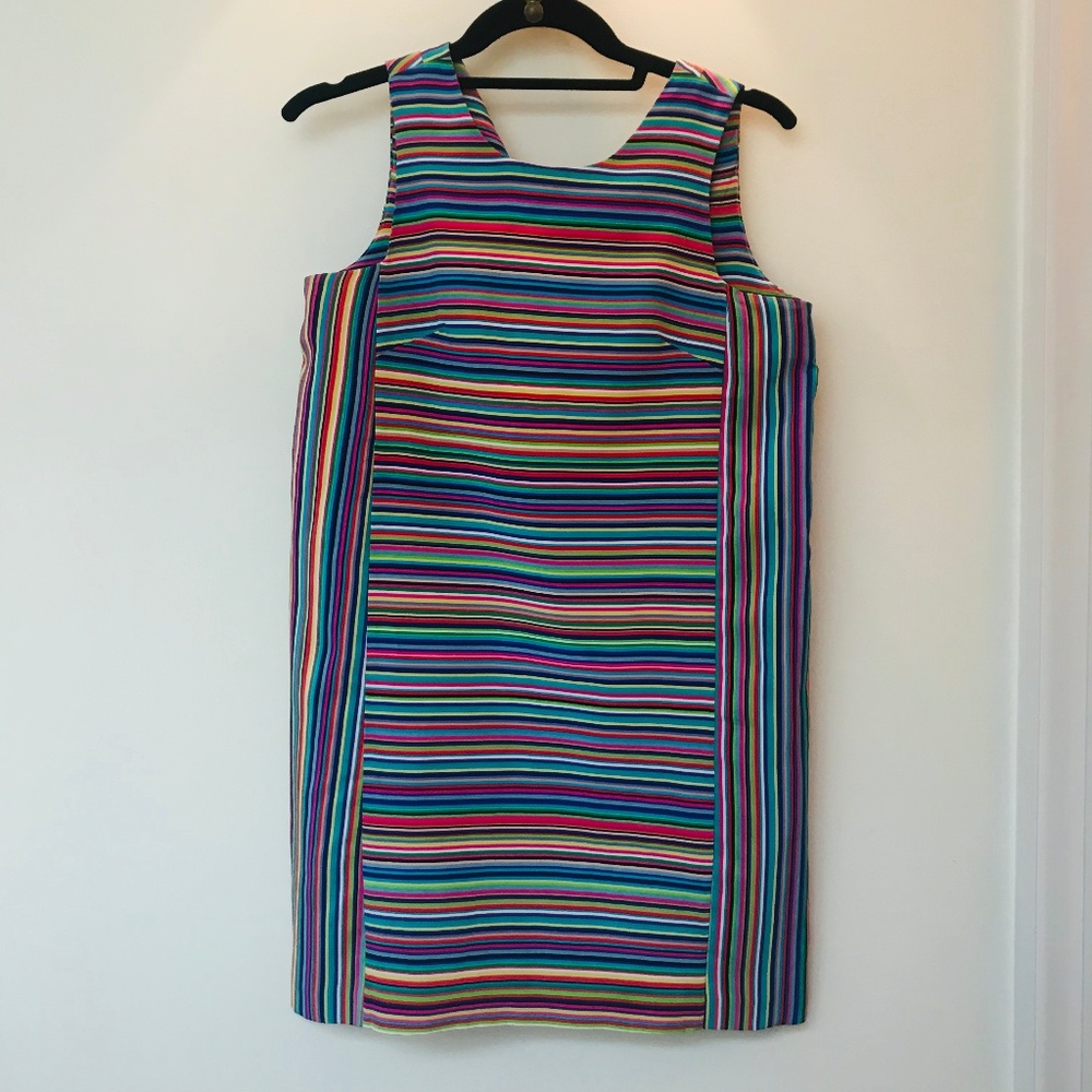 Multicolor Striped Amanda Uprichard Mini Dress